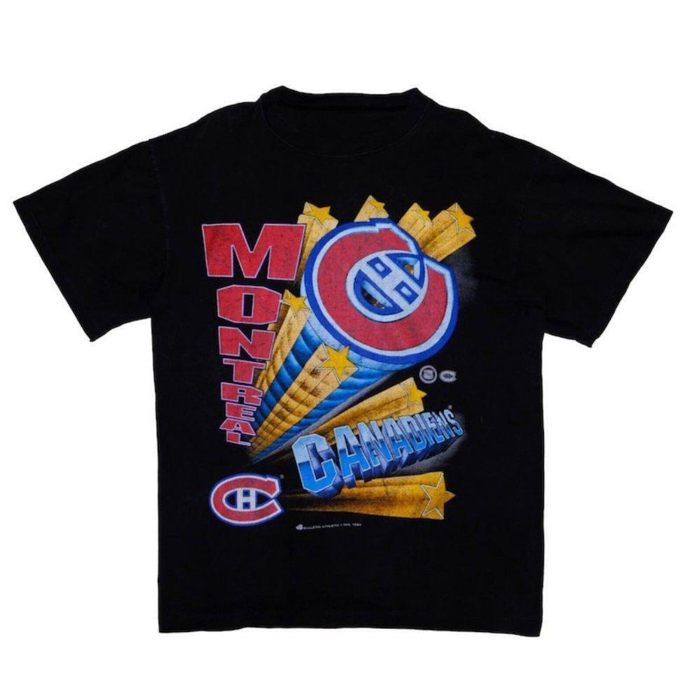 Montreal Canadiens Bulletin Black 1994 Shirt Gift Friend Family Tee